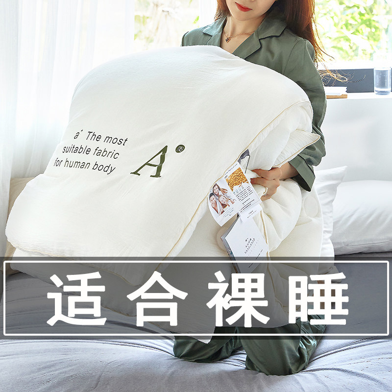 Soybean Fiber Winter Quilt, All-Cotton Quilt, Double Quilt, Winter Thickened Warm Quilt Core, All-Season Universal Single-Person Cotton Quilt