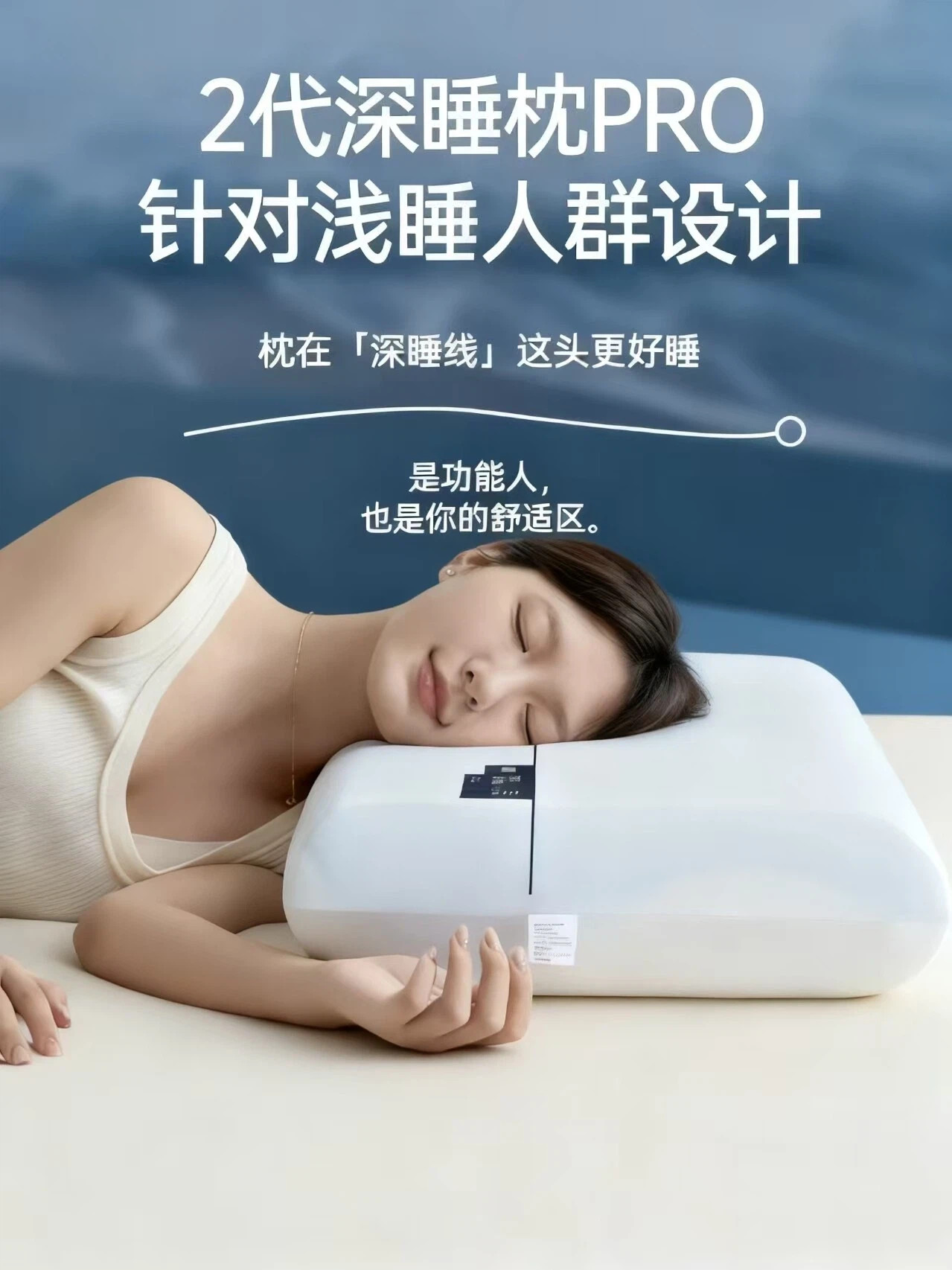 New Planet 2Nd Generation Memory Foam Pillow Slow Rebound Adult Deep Sleep Pillow Non-Collapsing Neck Protection Pillow Sleep Aid Pillow Core Pro