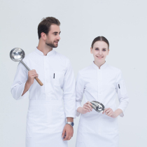 Chef clothes Long sleeve autumn and winter clothes Hotel Hotel kitchen waiters work clothes cotton single-breasted chef clothes
