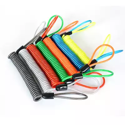Motorcycle disc brake lock warning rope Cart Bicycle electric car disc brake reminder rope Steel wire helmet anti-theft