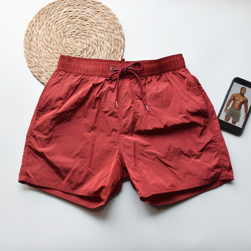 Desmiit Men's Beach Shorts, Quick-Drying, Suitable for Swimming, Double-Layered to Prevent Embarrassment, Light Luxury, High-End, Loose-Fitting Surf Shorts Desmiit Men's Beach Shorts, Quick-Drying, Suitable for Swimming, Double-Layered to Prevent Embarrassment, Light Luxury, High-End, Loose-Fitting Surf Shorts