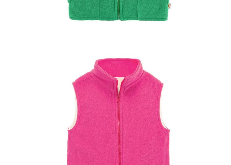 Áo vest trẻ em in logo mùa thu và mùa đông lông cừu dày vest trẻ em áo khoác mẫu giáo hoạt động áo gile trẻ sơ sinh