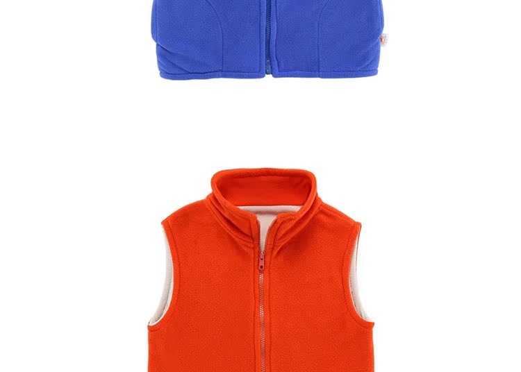 Áo vest trẻ em in logo mùa thu và mùa đông lông cừu dày vest trẻ em áo khoác mẫu giáo hoạt động áo gile trẻ sơ sinh