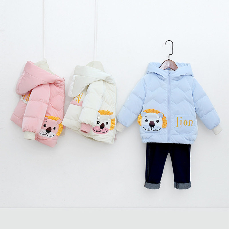 Children's down clothes male style 2023 new foreign air baby brother and sister dress light and thin girl to be free of washing down to winter tide-Taobao