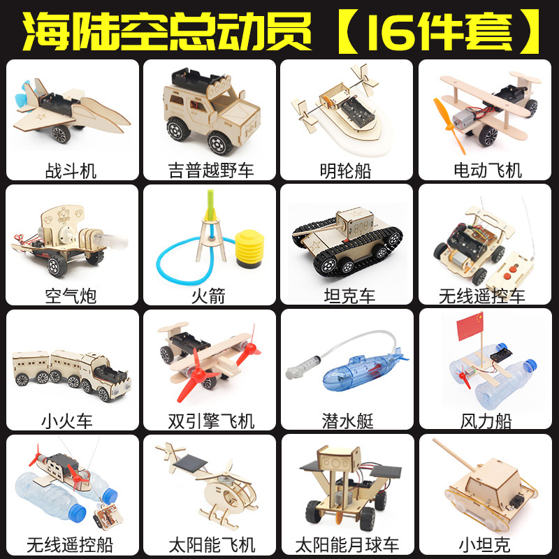 Children Science Small Experimental Suit STEM Education Elementary School Students Tech Making Small Invention Equipment Material Puzzle Toys-Taobao