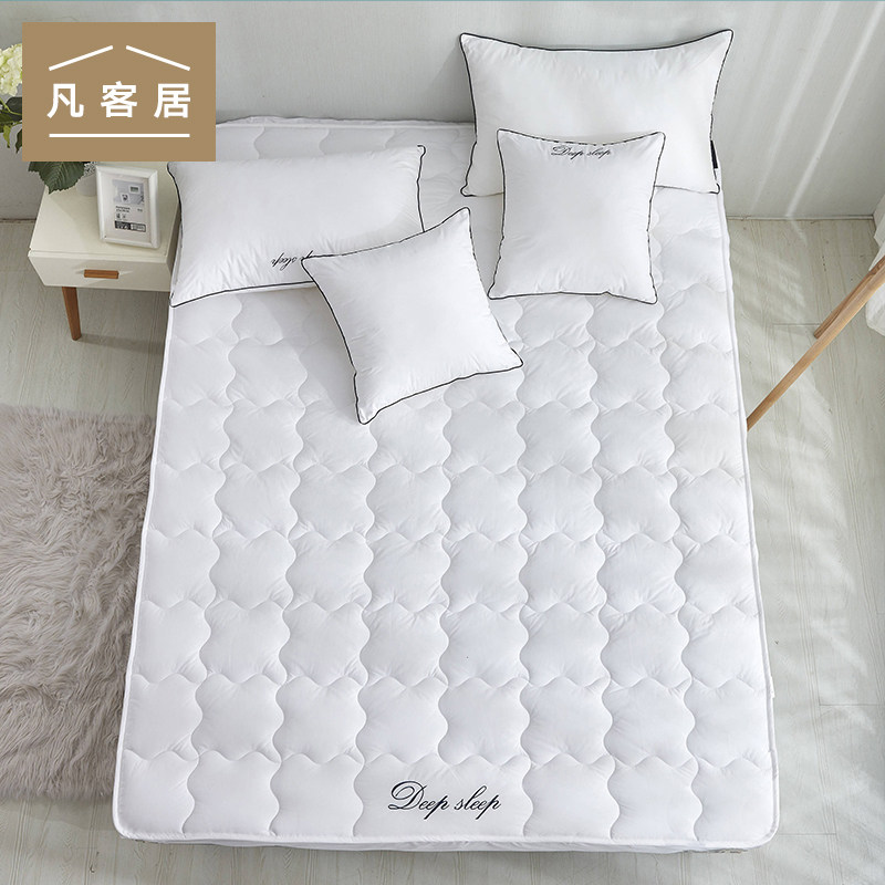 Antibacterial and anti-mite bed Ogasawara single piece All cotton 1 8m pure cotton thickened laminated cotton bed cover mat Mengisti anti-slip mattress protective sleeve