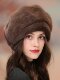 Mink Fur Hat for Women, Korean Style, Winter Warm Ear Protection, Whole Mink Beret, Fur Hat for Women, Winter Mink Fur