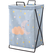 Household clothes toy storage bucket dirty clothes basket dirty clothes laundry basket iron rack dirty clothes basket foldable storage basket
