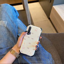 Huawei Nova6 mobile phone case net red cute rabbit nova65G powder bow small love anti-drop Huawei nova6se mobile phone case creative hipster silicone soft shell nova64