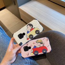Huawei mate20 mobile phone case four-corner anti-drop protective cover cute cartoon car couple cute mate20Pro mobile phone case net red silicone anti-skid protective cover Japanese and Korean girl mobile phone case