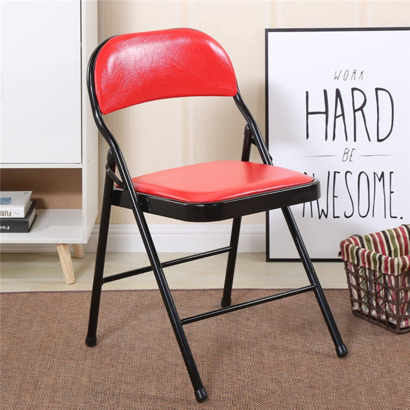 Minimalist folding chair Exhibiting Activities Casual Leaning Back Chair Home Dining Chair Adult Office Chair Conference Training Chair
