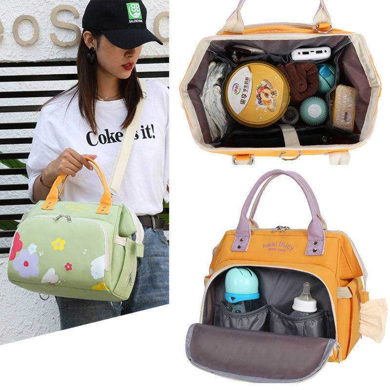 Home Baby Mama Portable Bag Mommy Multifunction Handbag Large Capacity Diagonal Satchel Baby Milk Powder