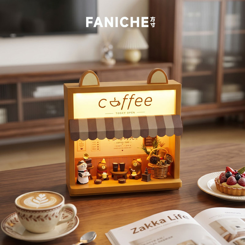 Coffee Shop Coffee-Themed Figurine Storage Wall Decoration Lamp Wall Decor Small Ornaments for Living Room Gift for Best Friend's Birthday Coffee Shop Coffee-Themed Figurine Storage Wall Decoration Lamp Wall Decor Small Ornaments for Living Room Gift for Best Friend's Birthday