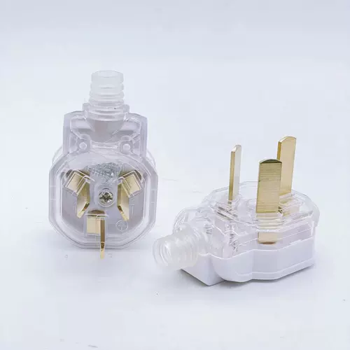 [Ultimate Power] Home Three -Pole Plugs 16a прозрачные три заглушки и трепетание и взрыв.