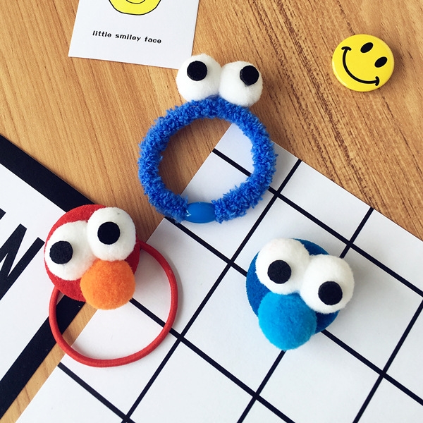 Anime Sesame Street Plush Hair Tie Lin Xiaozhai với phim hoạt hình dễ thương tóc dây tóc đầu đội mũ - Phụ kiện tóc phụ kiện tóc gần đây
