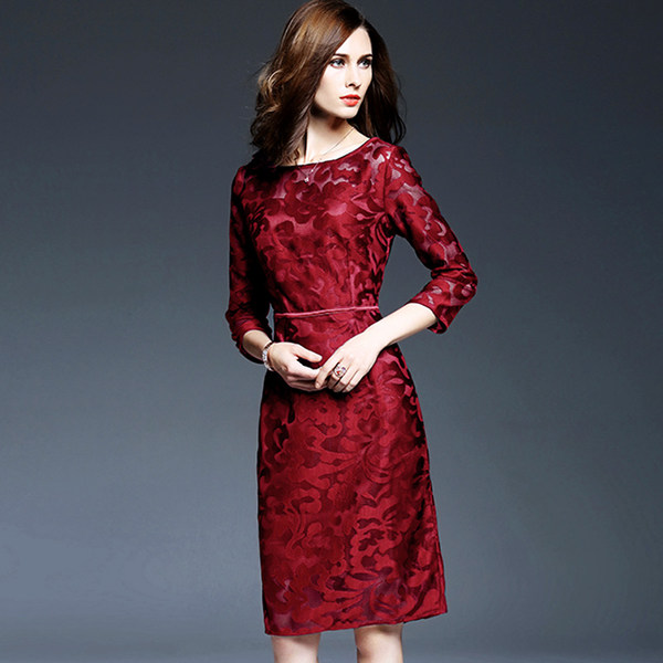 金凯西 修身中长款 蕾丝连衣裙 优惠券折后¥238包邮(¥288-50)4色可选 金凯西 修身中长款 蕾丝连衣裙 优惠券折后¥238包邮(¥288-50)4色可选