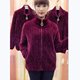 ບ້ານມອມໃຫມ່ດູໃບໄມ້ລົ່ນແລະລະດູຫນາວຄໍາແກະສະຫຼັກ Velvet Jacket ຂະຫນາດໃຫຍ່ແຂນຍາວ knitted Cardigan ອາຍຸກາງແລະຜູ້ສູງອາຍຸຂອງແມ່ຍິງ lapel ຫນາ