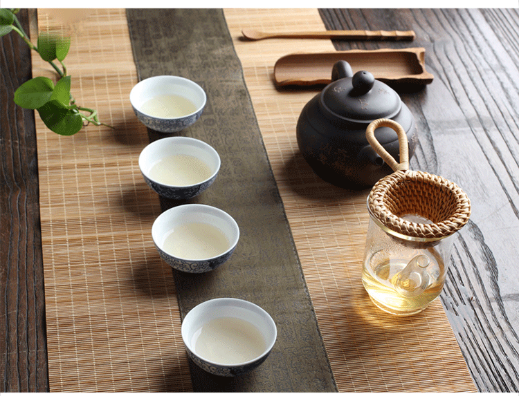Bộ lọc trà tre theo phong cách Nhật Bản - Trà sứ bộ pha trà đạo