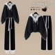 Черная толстовка, штаны, комплект