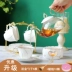 Trà hoa Bắc Âu đặt trái cây chịu nhiệt Nhật Bản gốm thủy tinh hoa ấm trà nến sưởi ấm cơ sở trà chiều - Trà sứ