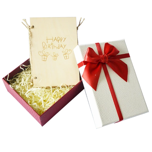 Подарок на день рождения для взрослых День рождения деревянная карта, настраиваемая восемнадцати -лет, подарки для взрослых, чтобы дать девушке -парню творческую личную личную книгу на дереве