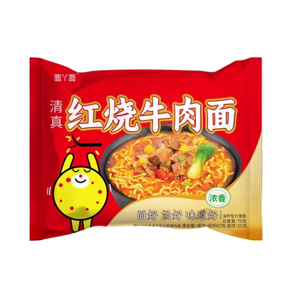 面丫面方便面干脆面素面袋装