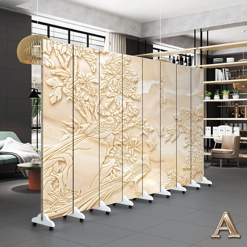Chinese solid wood classical screen partition living room fashion Xuan closed hotel dining room home foldable custom folding screen