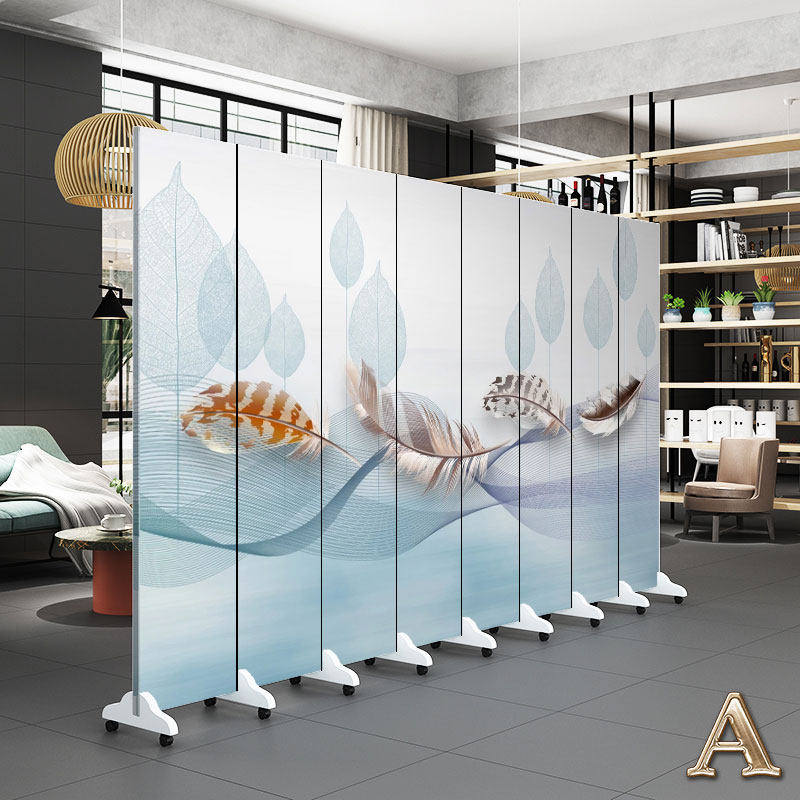 Minima Chinese Screen Partition Living Room Bedroom Hotel Office Dining Room Dining Hall Decoration Folding Mobile Simple Partition Wall