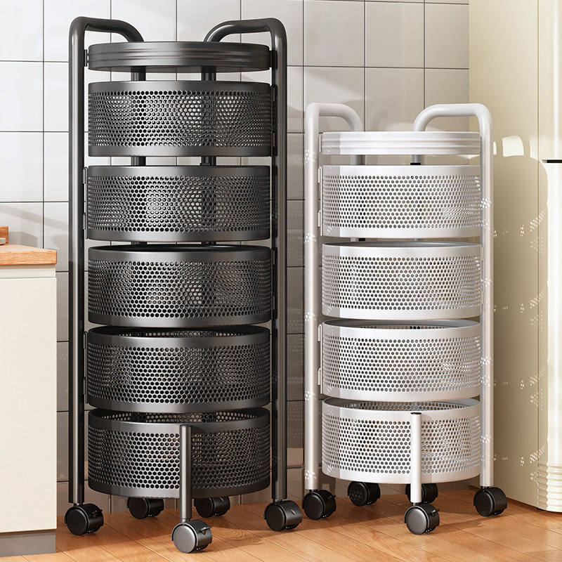 Large number of rotary shelving shelves Multi-layer containing shelf kitchen Multi-functional Vegetable Racks Vegetable Fruit Special Vegetable Basket-Taobao