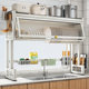 Shuaishi kitchen sink rack wash basin storage dish dustproof cupboard pool multi-functional bowl rack rack drain rack