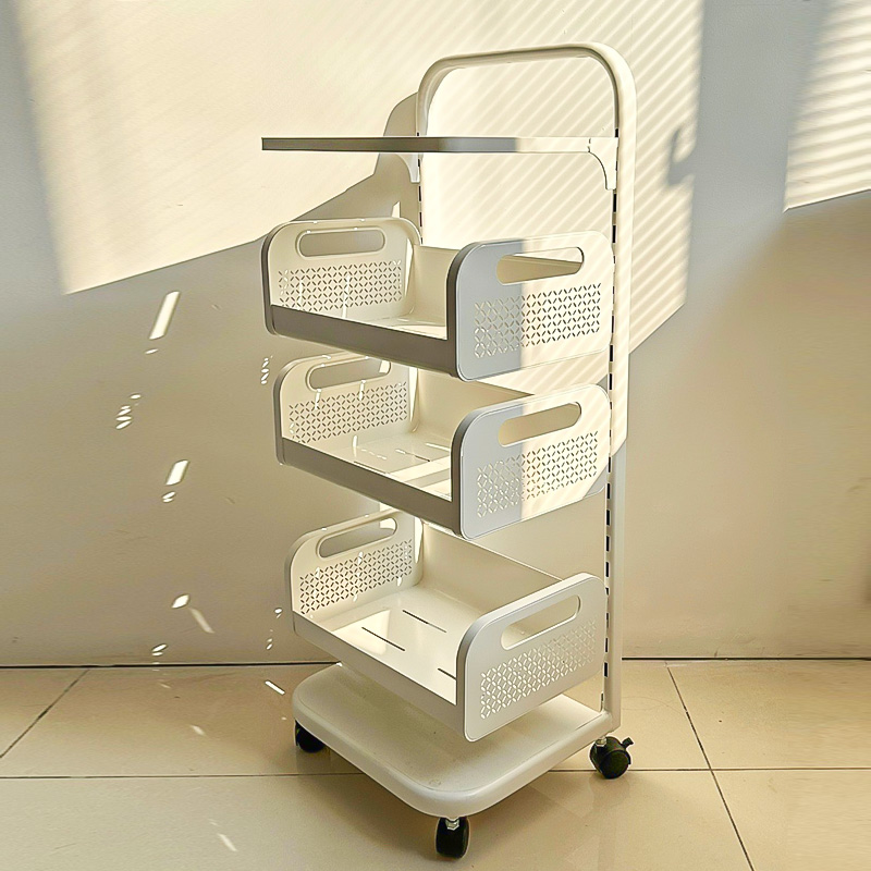 Handsome little stroller shelve shelve Kitchen Ground Floor Bedroom Multilayer Relax and fruit and vegetable toy pan with storage shelf-Taobao