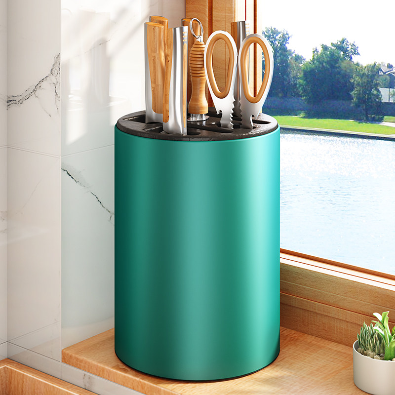 Kitchen Knife Rack Shelf rack surface Multi-functional cutting board frame integrated cutter chopping block chopstick cylinder round containing layer frame