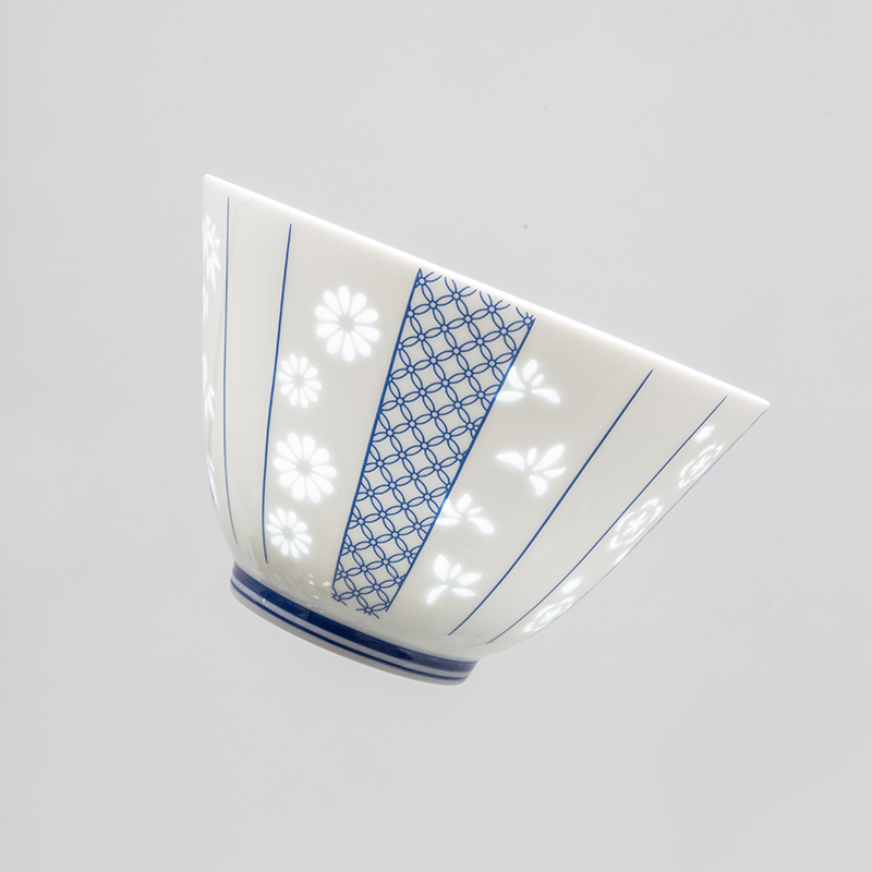 Jade cypress ceramics jingdezhen Chinese style household combination suit white porcelain tableware and exquisite dishes of blue and white porcelain plate box
