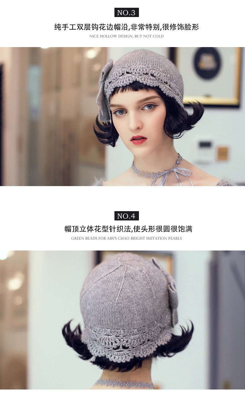 Chapeau pour femme en Melange de laine - Ref 3234287 Image 13