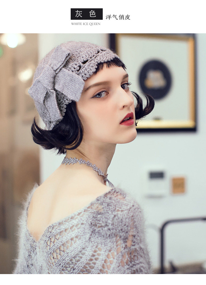 Chapeau pour femme en Melange de laine - Ref 3234287 Image 15