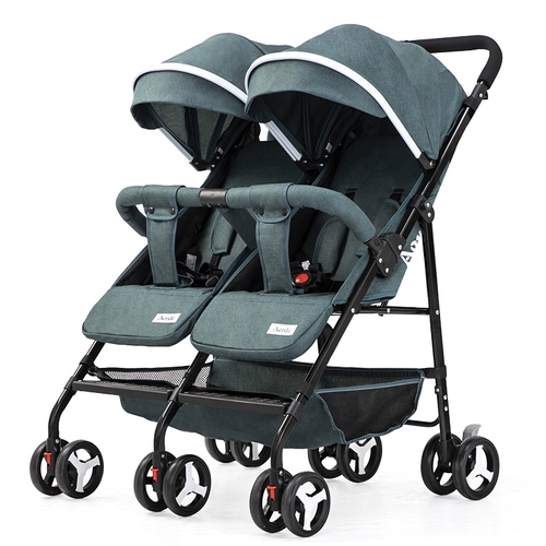 Съёмная складная коляска для близнецов с сидением для выхода на улицу, дракон и феникс, можно сидеть и лежать