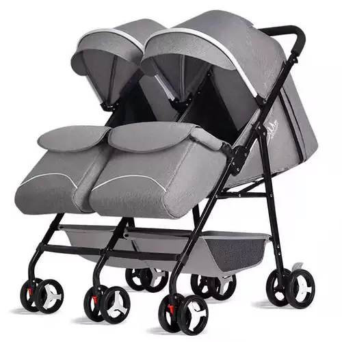 Съёмная складная коляска для близнецов с сидением для выхода на улицу, дракон и феникс, можно сидеть и лежать