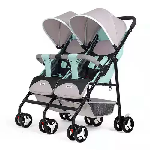 Съёмная складная коляска для близнецов с сидением для выхода на улицу, дракон и феникс, можно сидеть и лежать