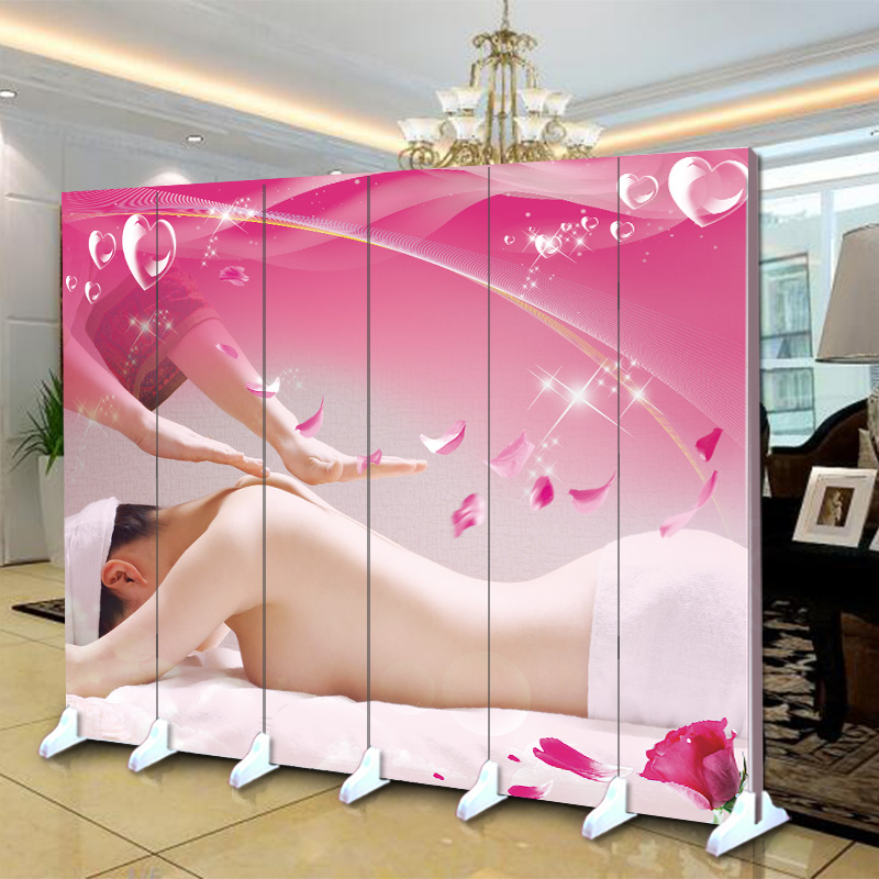 Màn hình vách ngăn gấp thẩm mỹ viện sức khỏe đơn giản hiện đại đơn giản trượt phòng khách di động vải thời trang màn hình gấp - Màn hình / Cửa sổ 45 mẫu vách ngăn trang trí phòng khách tuyệt đẹp