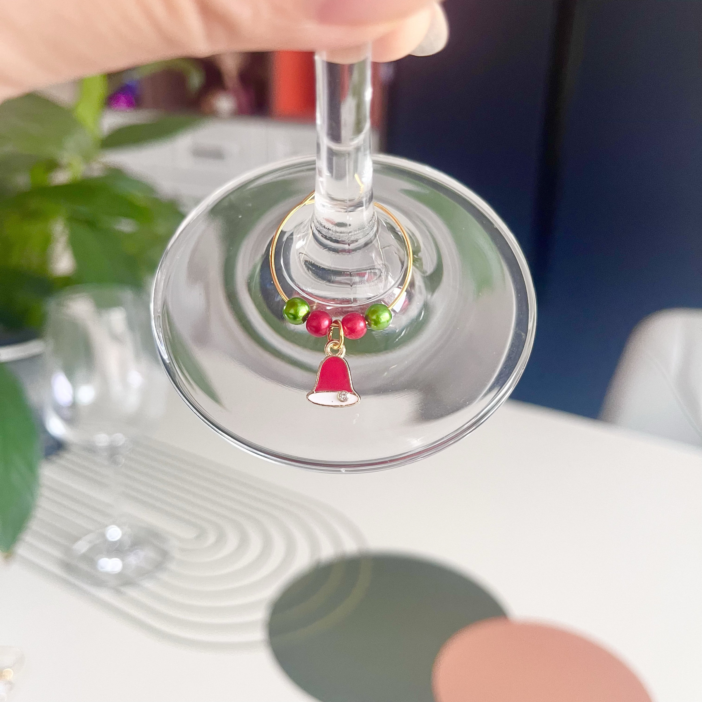 Винный аксессуар 创意杯子区分器聚会酒杯标识水杯识别器耶诞酒杯水杯茶杯区分标记