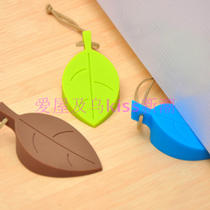 Creative leaves silicone door blocking windproof door baby anti-pinch hand safety door card three-dimensional hanging door plug popularity