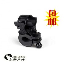 Belt-type adjustable elastic size mountain road bike lamp holder 360-degree rotatable accessories
