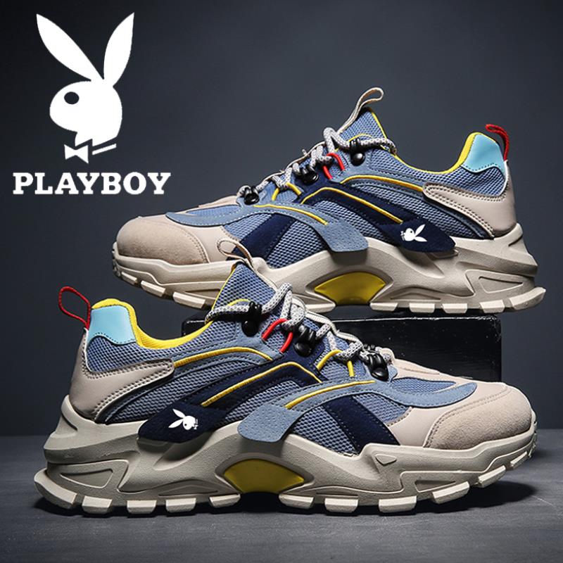 Floral Playboy men's shoes Summer 2022 Old Daddy Shoes Men Ins Breathable Trends 100 Hitch Sports Casual Shoes