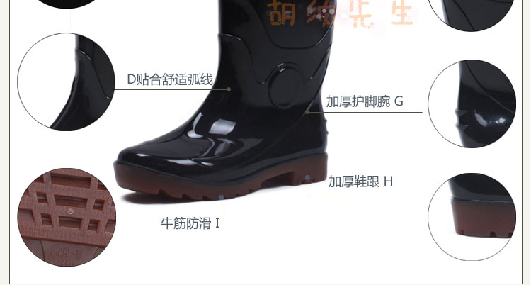Chaussures - bottes caoutchouc homme pour printemps - semelle tendon - Ref 962465 Image 23