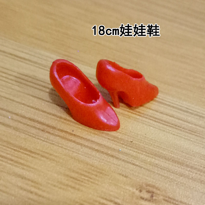 DIY handmade nhầm búp bê nhỏ giày phụ kiện nhỏ Giày đỏ Barbie một đôi giá búp bê trẻ em