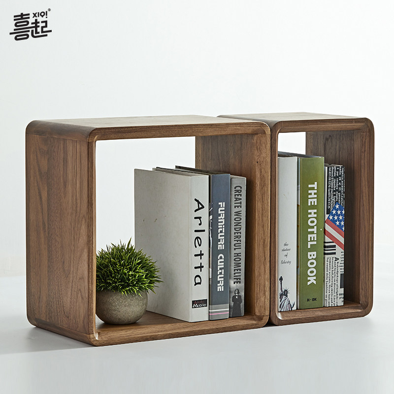 Hi up solid wood lattice shelf desktop checkered shelf Floor-to-ceiling cabinet wooden lattice storage cabinet free combination cabinet