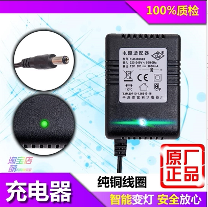 Children children electric car charger transformer 12V Fulihua Electric Factory model FLH480608 power adapter