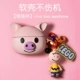 Wivo Tws Warphone [Большая голова Meng Pig+маленькая лысая кукла орд]+крюк*привлекательное качество силиконового генерала*Прямые волосы