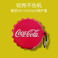 Sony WF1000xm3 [Coca -cola Bottle Covers] подлинное качественное жидкое силиконовое крюк*Прямые волосы