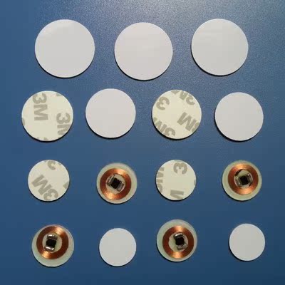 IC Coin card T5577 round coin EM4305 induction logistics identification electronic tag ID back adhesive can be copied access control